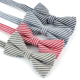 [MAESIO] BOW7258 BowTie Stripe 4Color _ Pre-tied bow ties Formal Tuxedo for Adults & Children, For Men Boys, Business Prom Wedding Party, Made in Korea